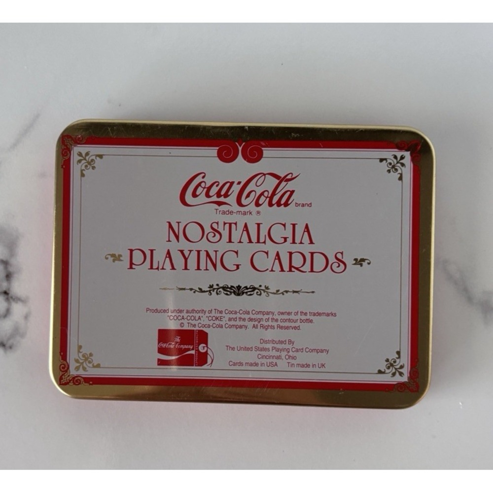 Vintage Coca Cola Santa Playing Cards 1994 Nostalgia Ltd Ed Two Sealed Decks Tin - Picture 4 of 8
